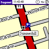 Street Map uploaded to Handspring Visor Prism